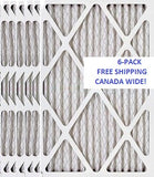 16 X 25 X 2 Merv 8 FREE SHIP Standard Capacity Furnace Dust Filter Canada - 6-pack
